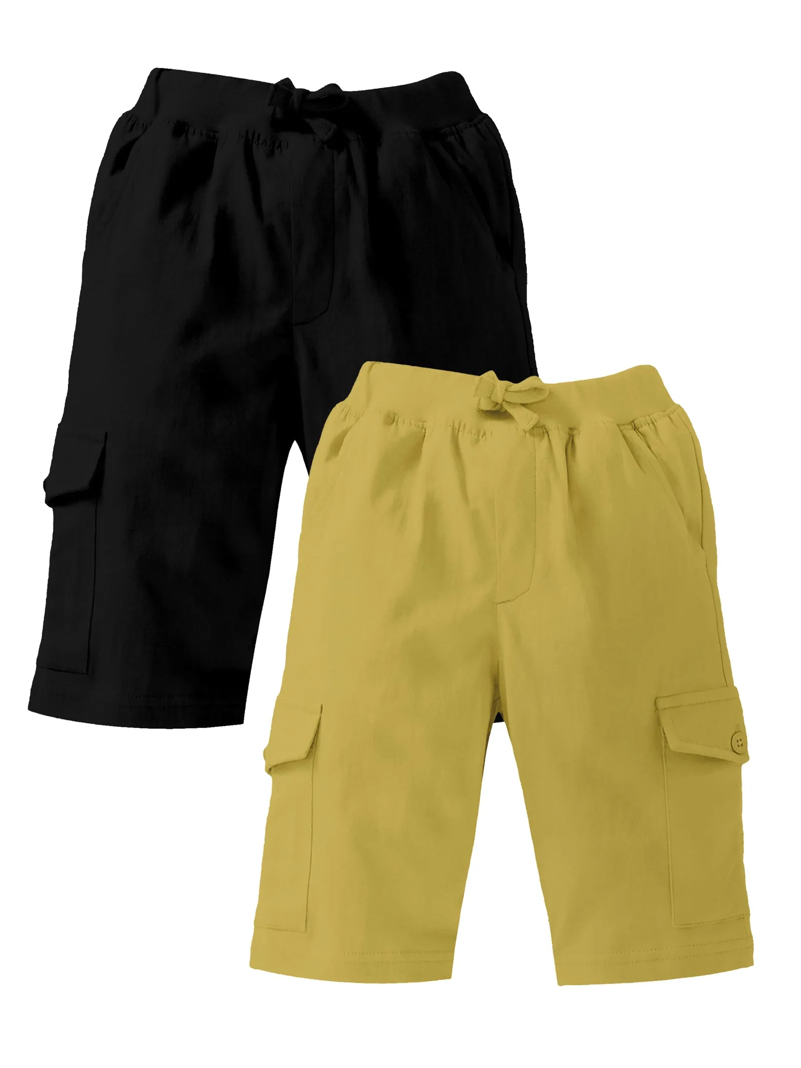 Boys Knee Length Cargo Short Pack of 2