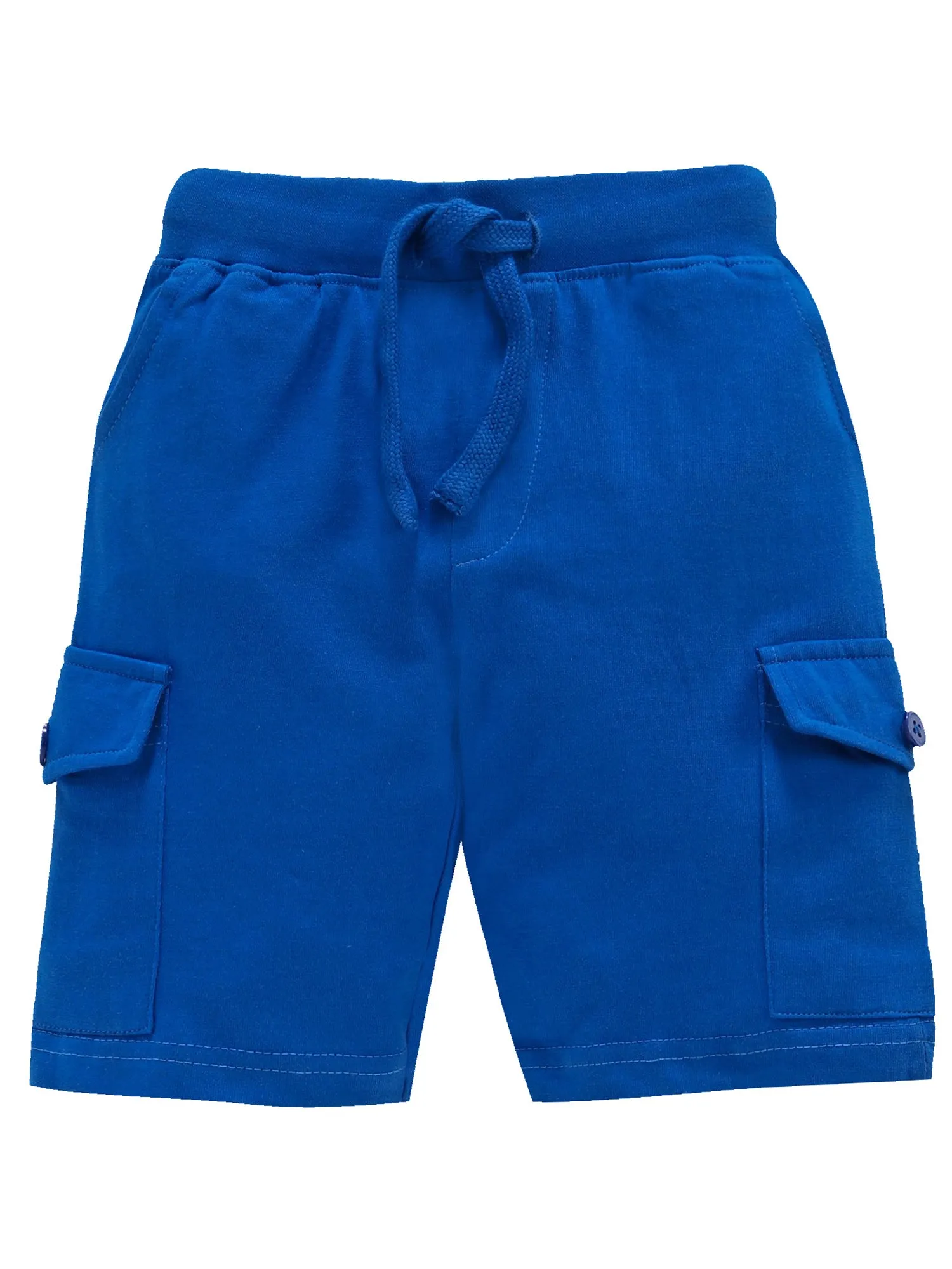 Boys Solid Knit Knee length Cargo Shorts - Pack of 2