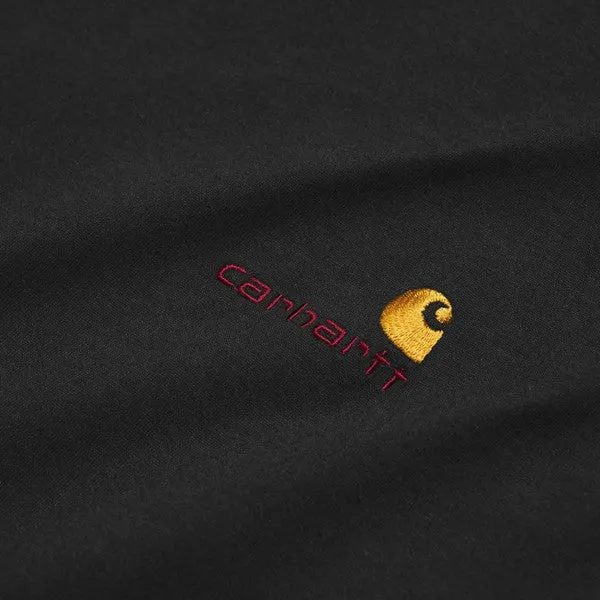 Carhartt WIP American Script Long Sleeve T-Shirt Black