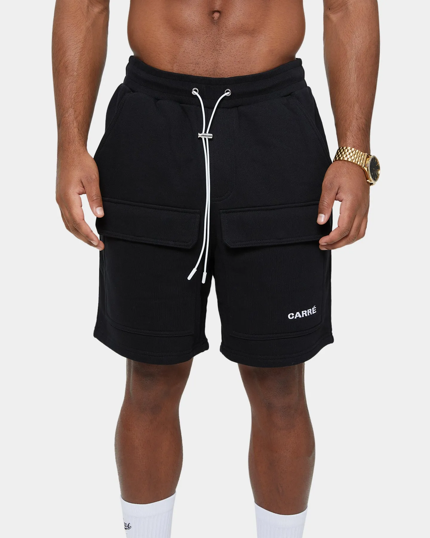 Carre Dominateur Cargo Shorts Black