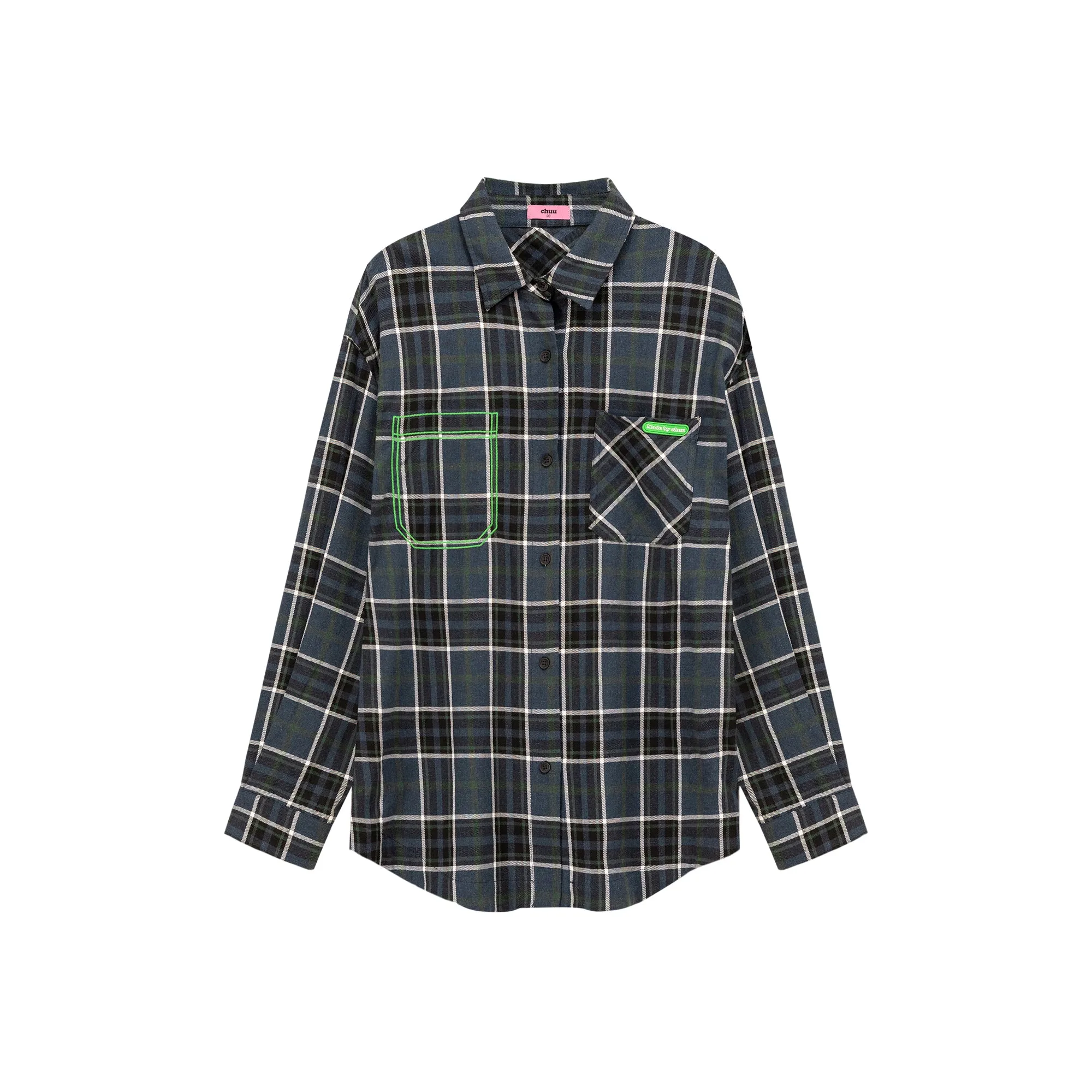 Checked Loose Fit Long Sleeve Shirt