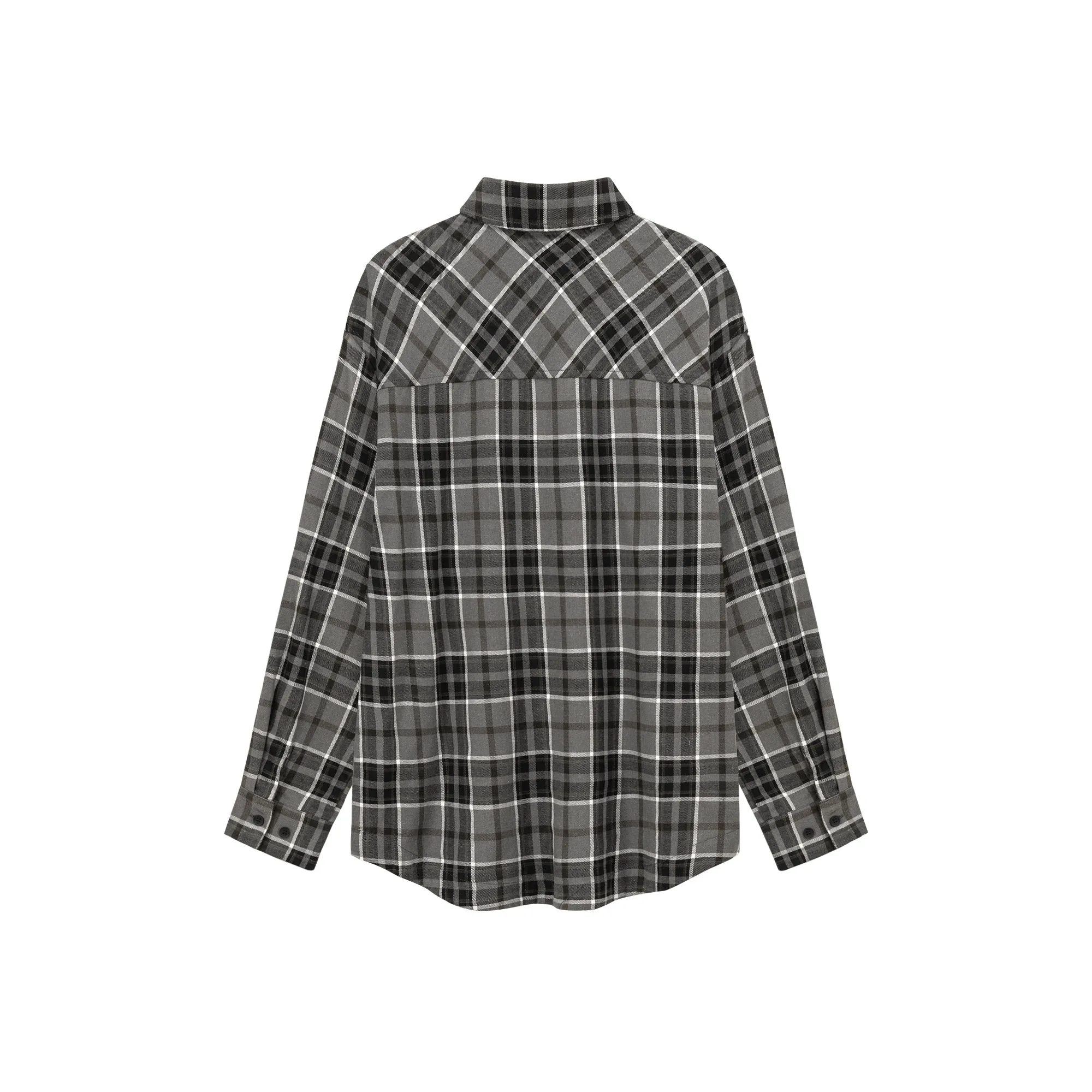 Checked Loose Fit Long Sleeve Shirt