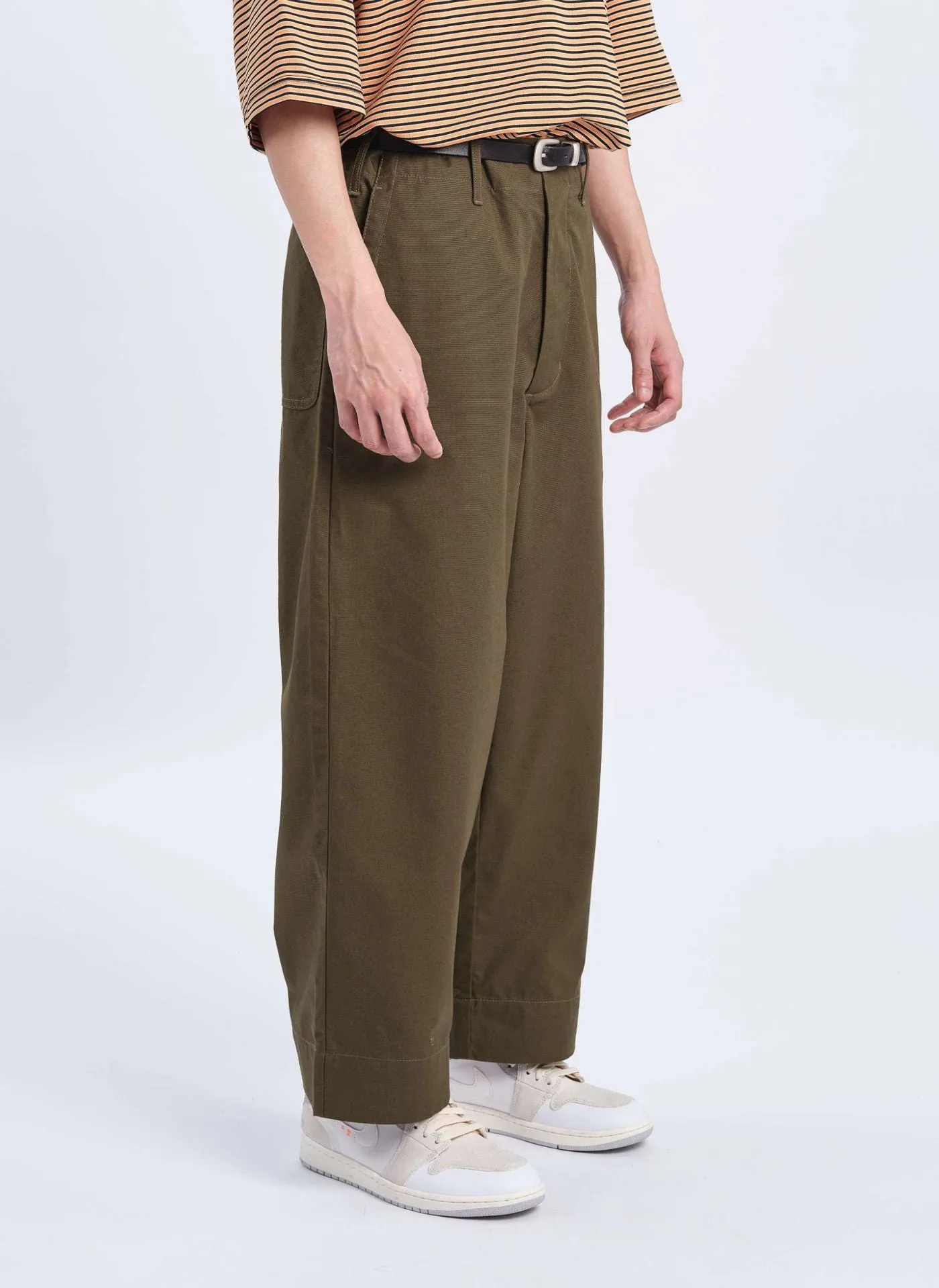 Cordura Canvas Worker Wide Tapered Pants