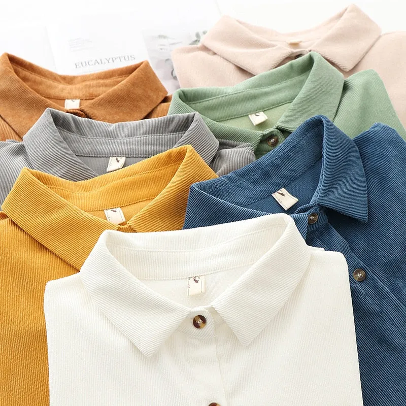 Dani Corduroy Loose Shirts