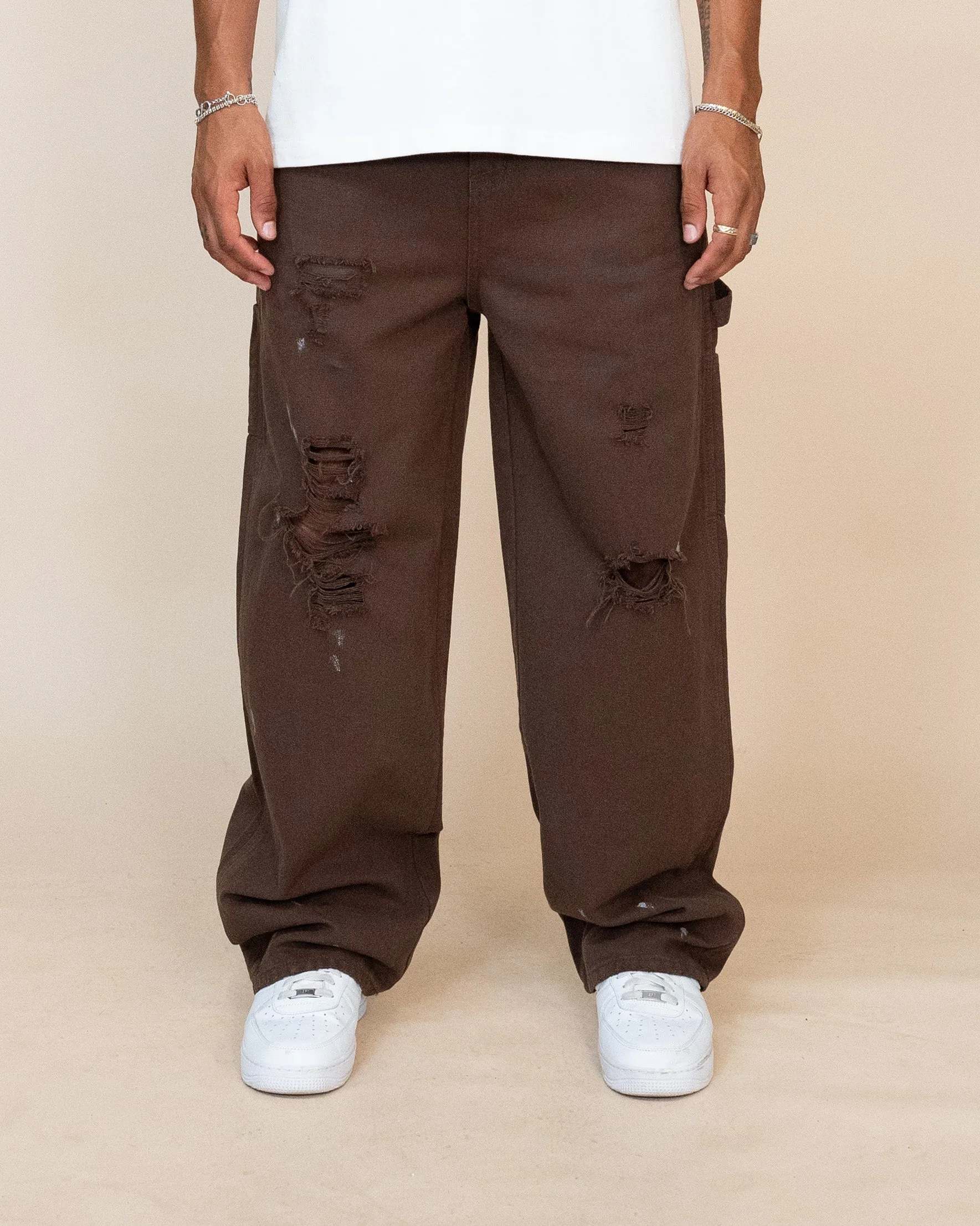 EPTM VINTAGE CARPENTER PANTS - BROWN