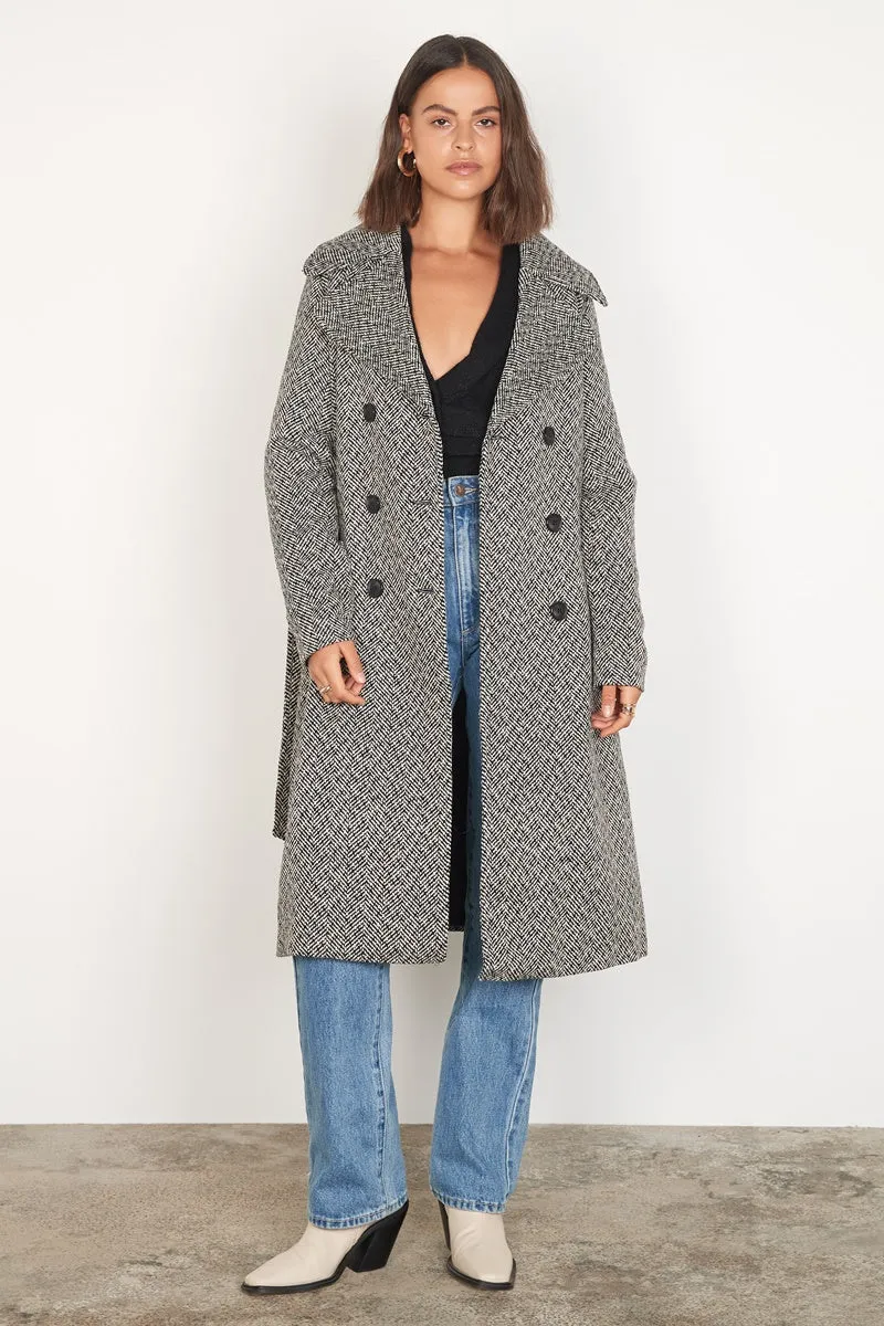 Esmaee - Modrian Coat -Herringbone