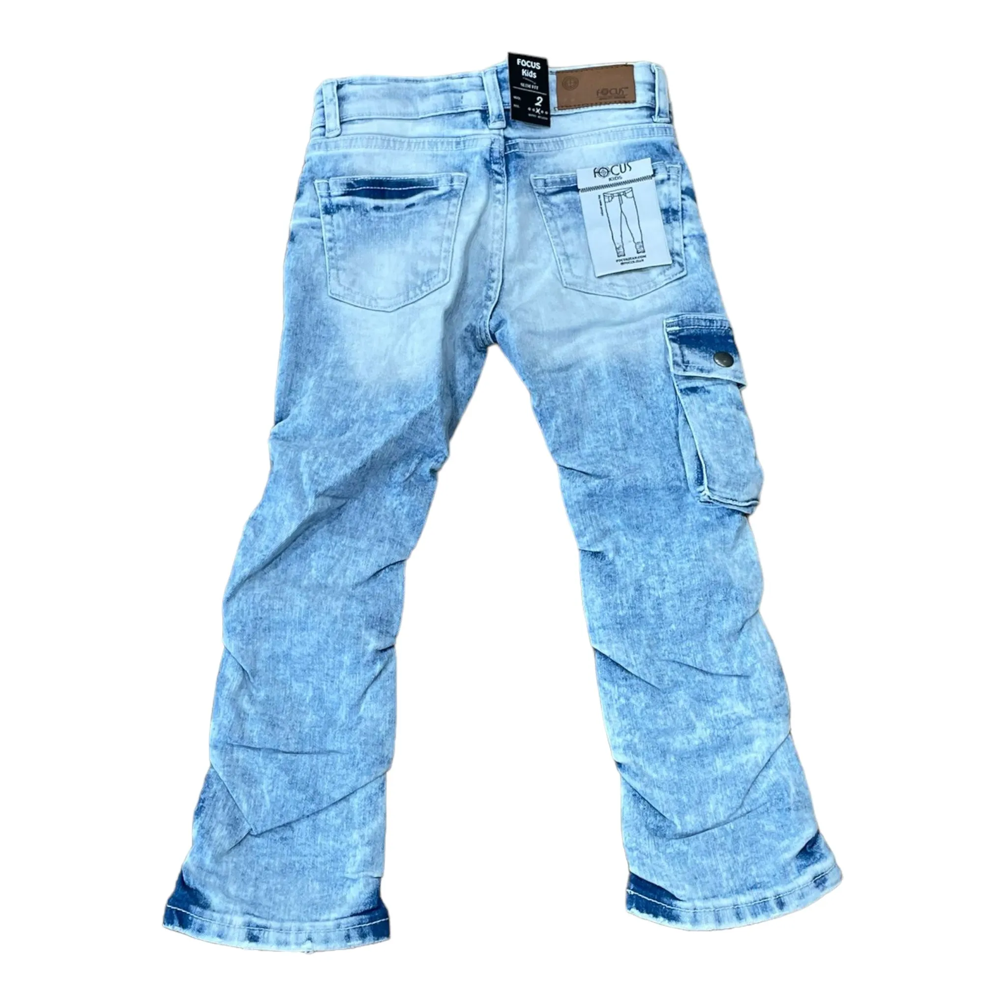 FOCUS: BOYS Distressed Stacked Denim 5226