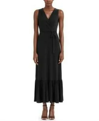 Inc Faux-Wrap Maxi Dress, Size XXL