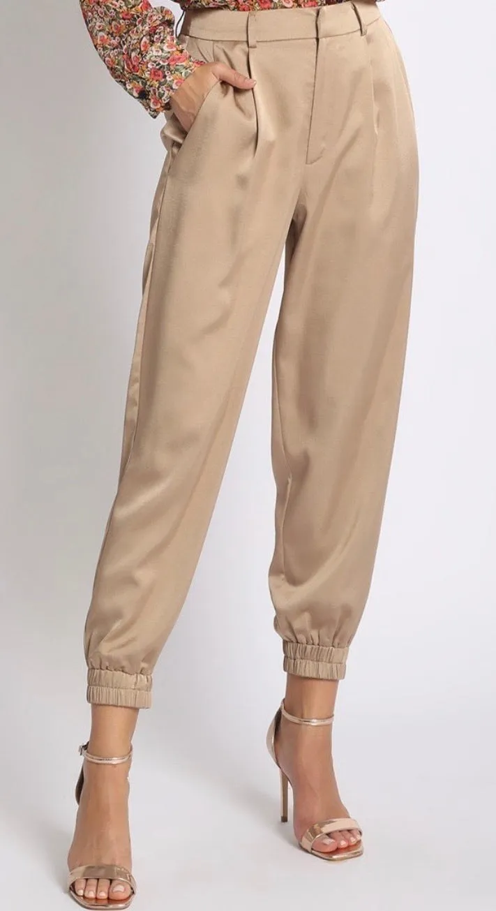 Jogger Satin Pants