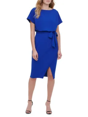 Kensie Cobalt Batwing Sleeve Blouson Dress