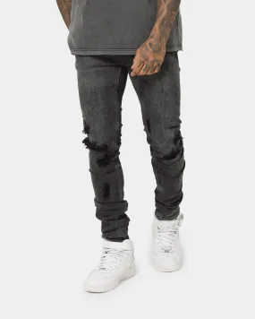 Ksubi Van Winkle Spray Out Orange Pants Black