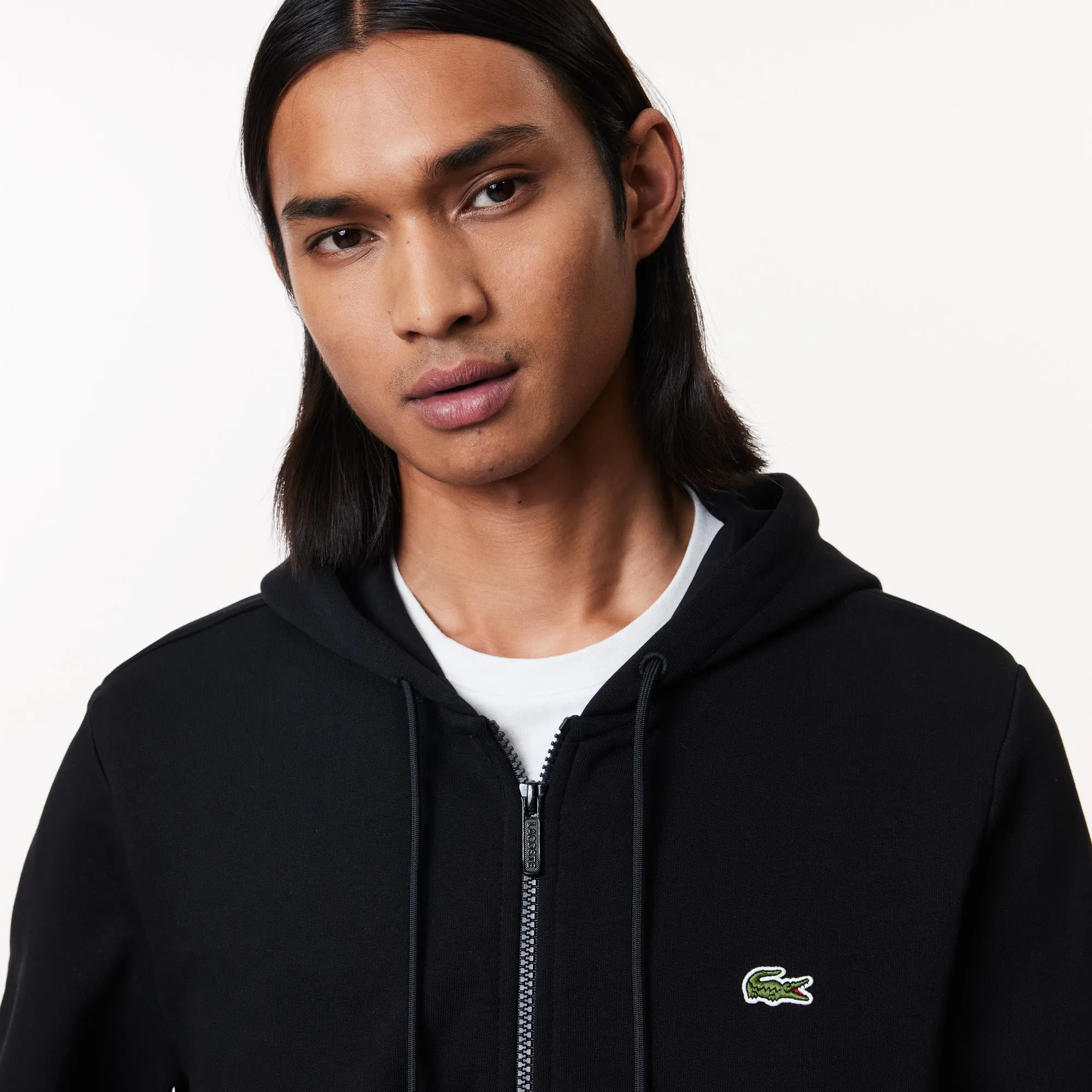 Lacoste Zip Up Fleece Black