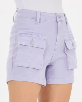 Lena Lavender Cargo Shorts by Judy Blue