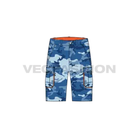 Mens Camo Cargo Shorts