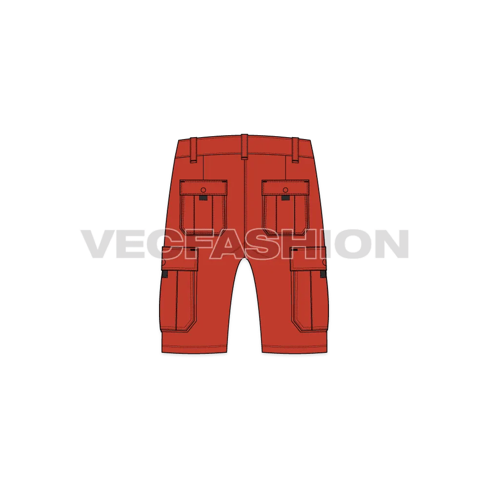 Mens Cargo Shorts Mid Thigh Length