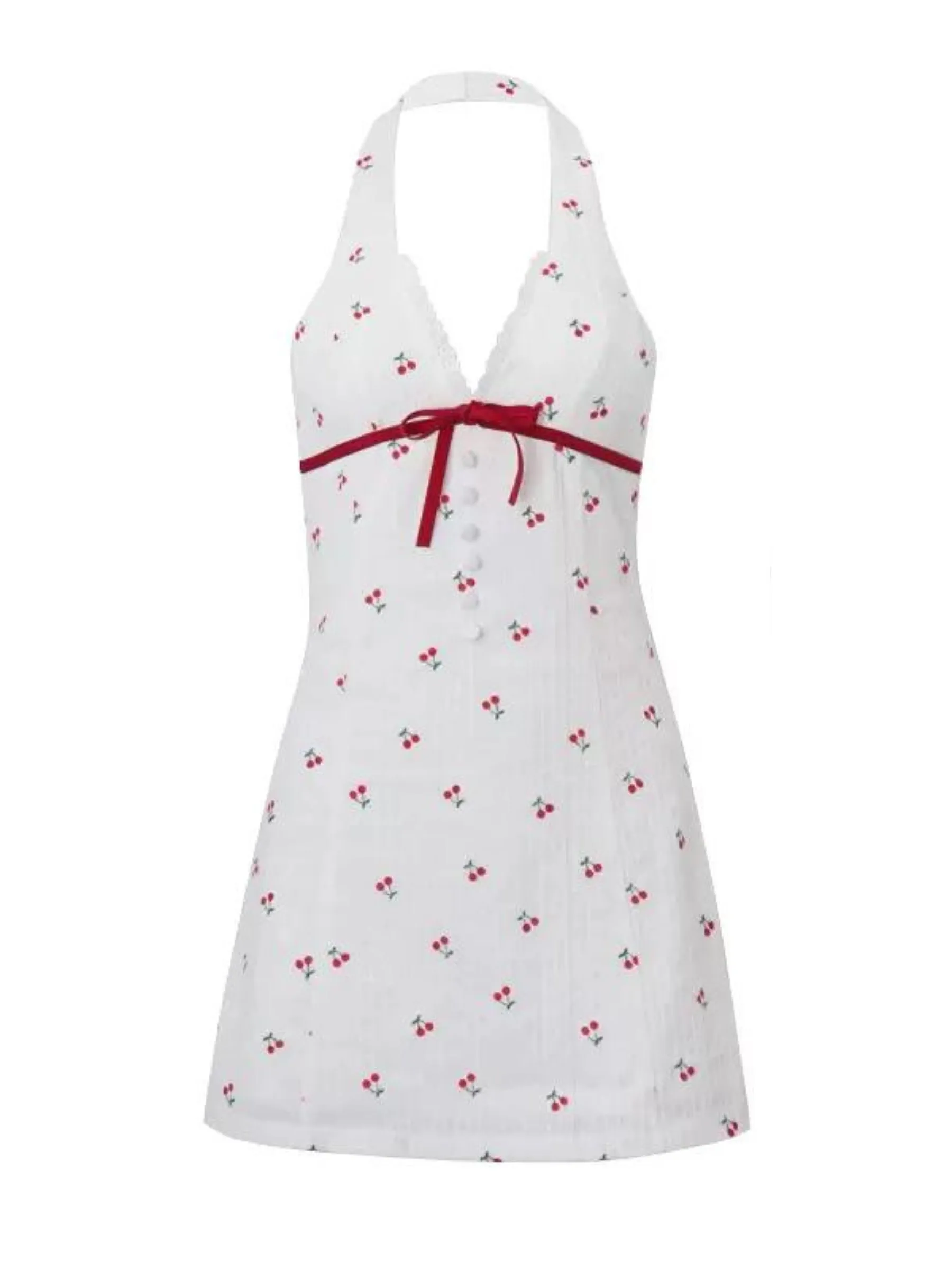 Nairobi Cherry Print Mini Dress