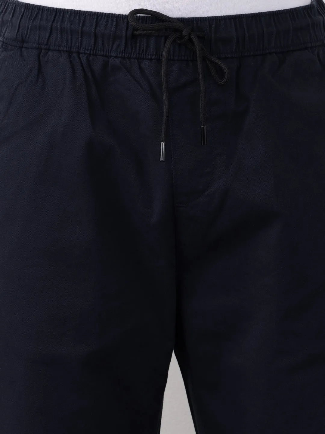 Navy Plain Jogger Pants