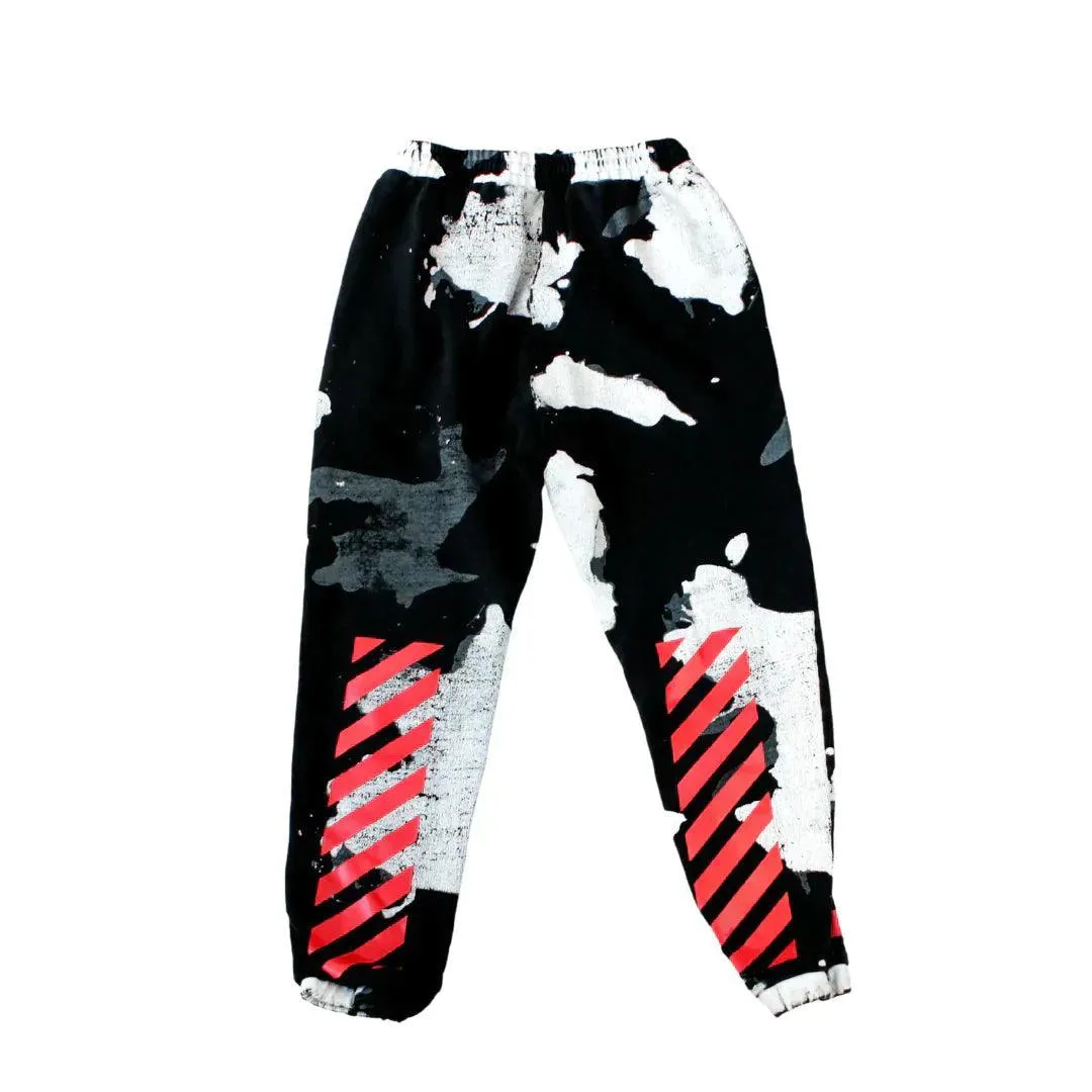 OFF WHITE DISTRESSED CAMO JOGGER  (M)