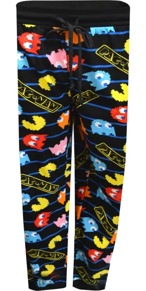 Pacman Ghost Chase Black Jogger Style Lounge Pants