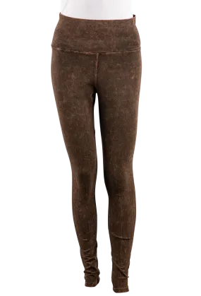 Pat Dahnke Distressed Leggings - Brown