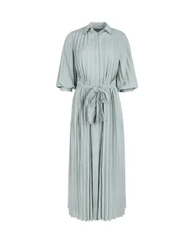 Pleated Belt Detail Dress