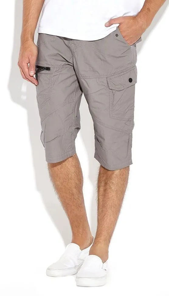 PLUS SIZE POCKET DETAIL BELTED CARGO SHORTS