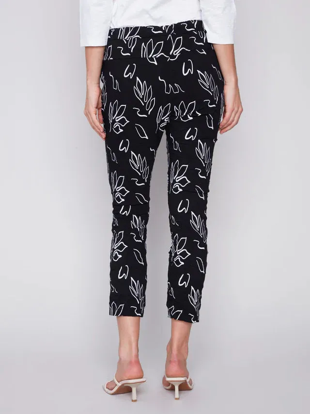 PRINTED CRINKLE JOGGER