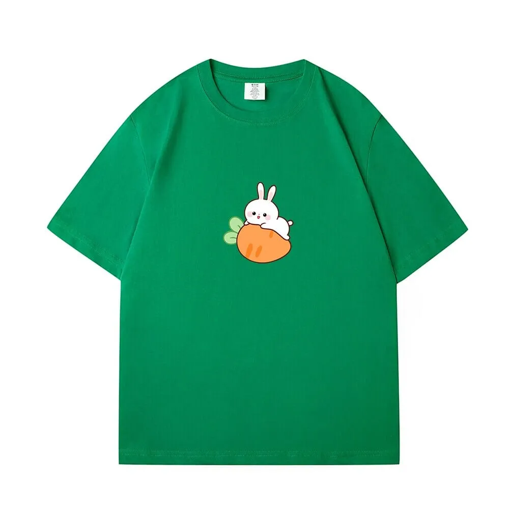 Relaxing Bun Bun the Bunny Loose Cotton T-Shirts