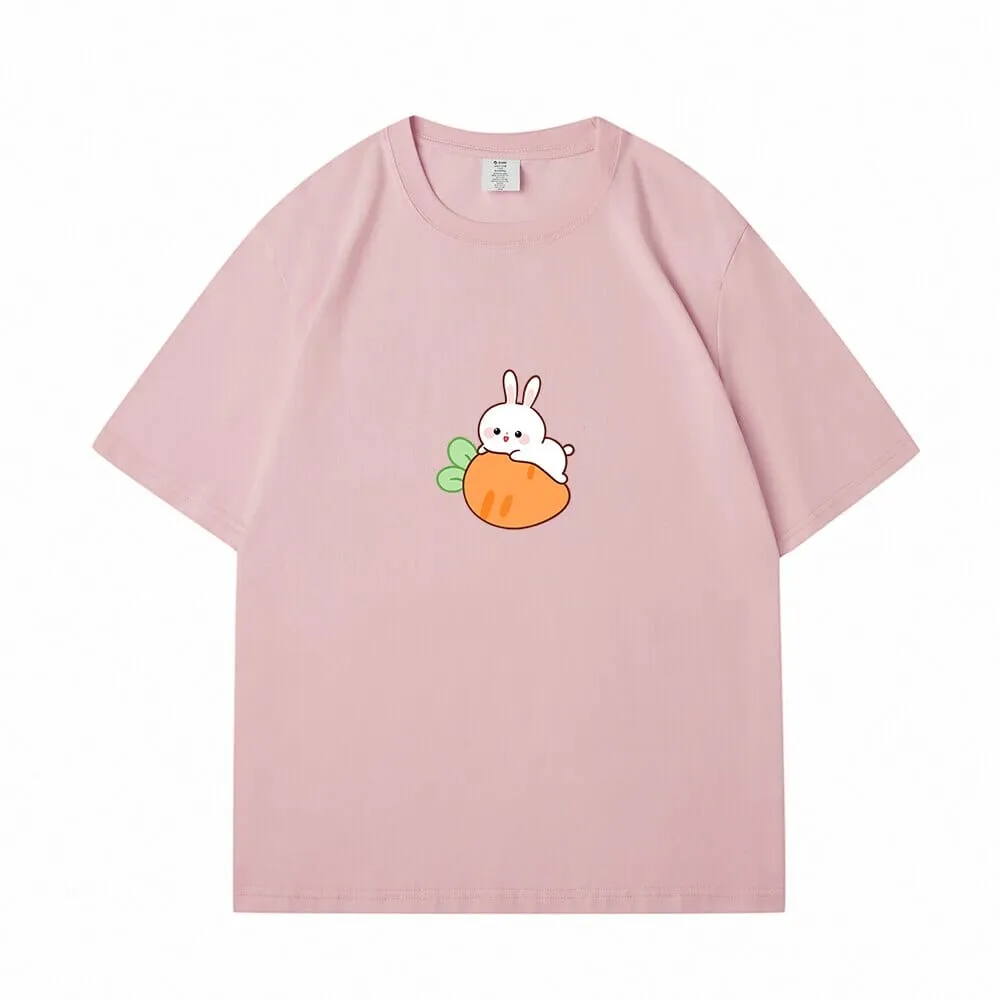 Relaxing Bun Bun the Bunny Loose Cotton T-Shirts