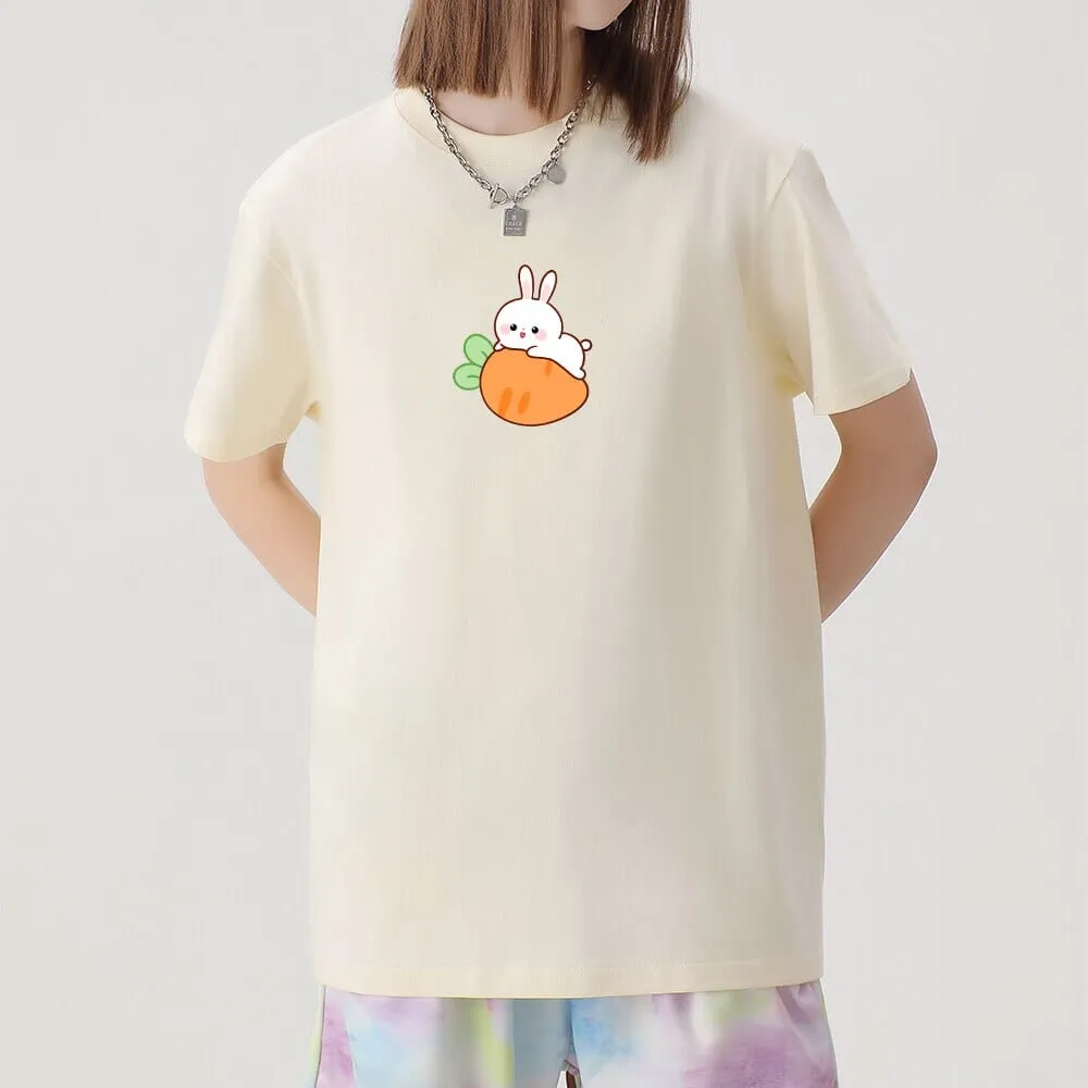 Relaxing Bun Bun the Bunny Loose Cotton T-Shirts