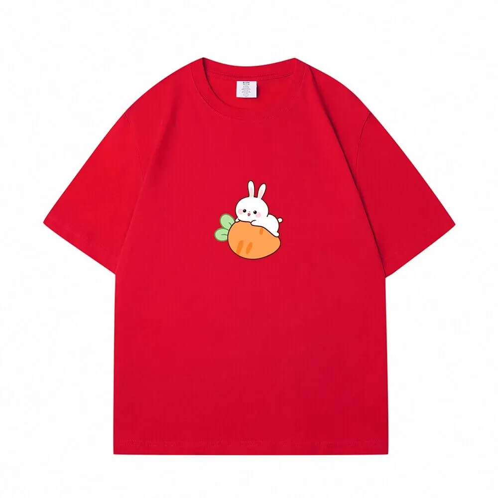 Relaxing Bun Bun the Bunny Loose Cotton T-Shirts