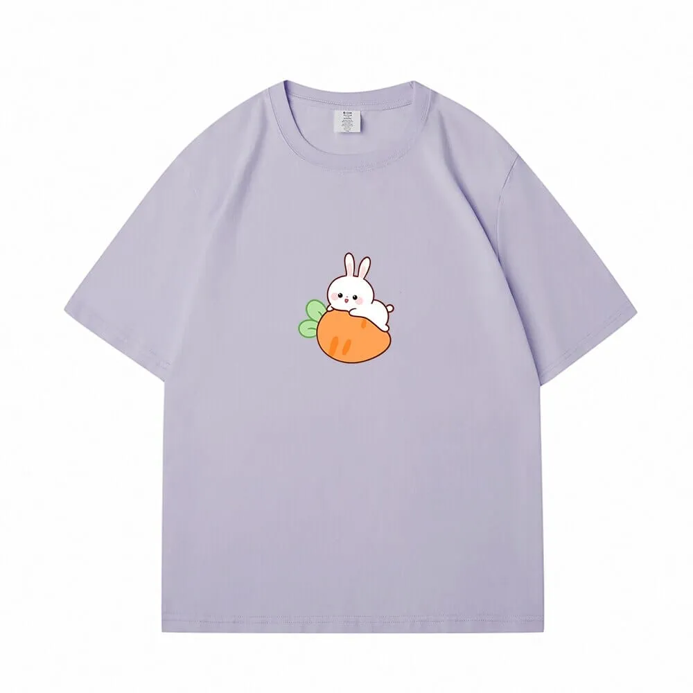 Relaxing Bun Bun the Bunny Loose Cotton T-Shirts