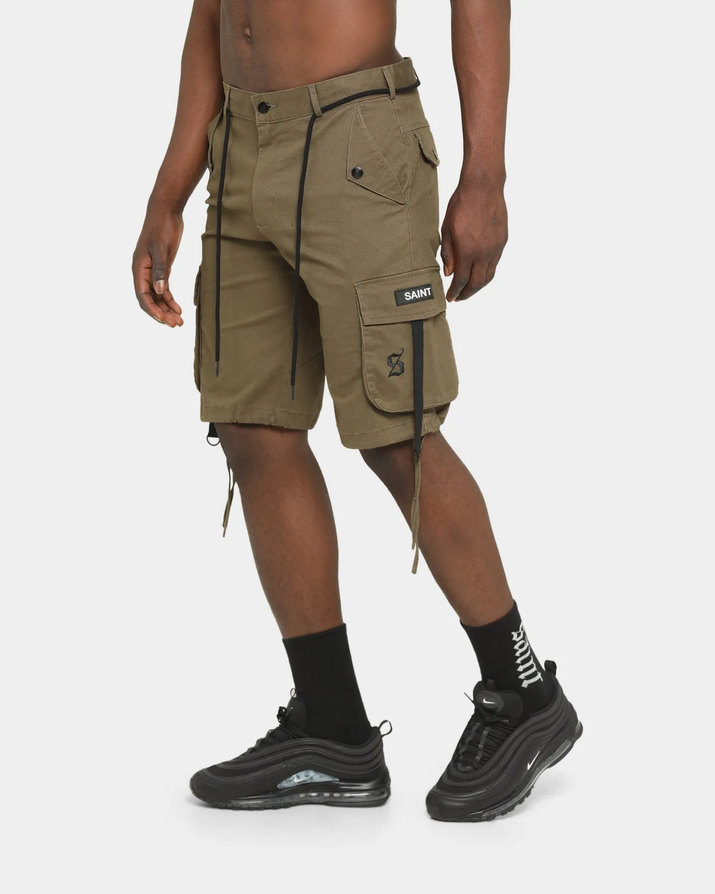 Saint Morta Darma Initiative Cargo Shorts Army Green