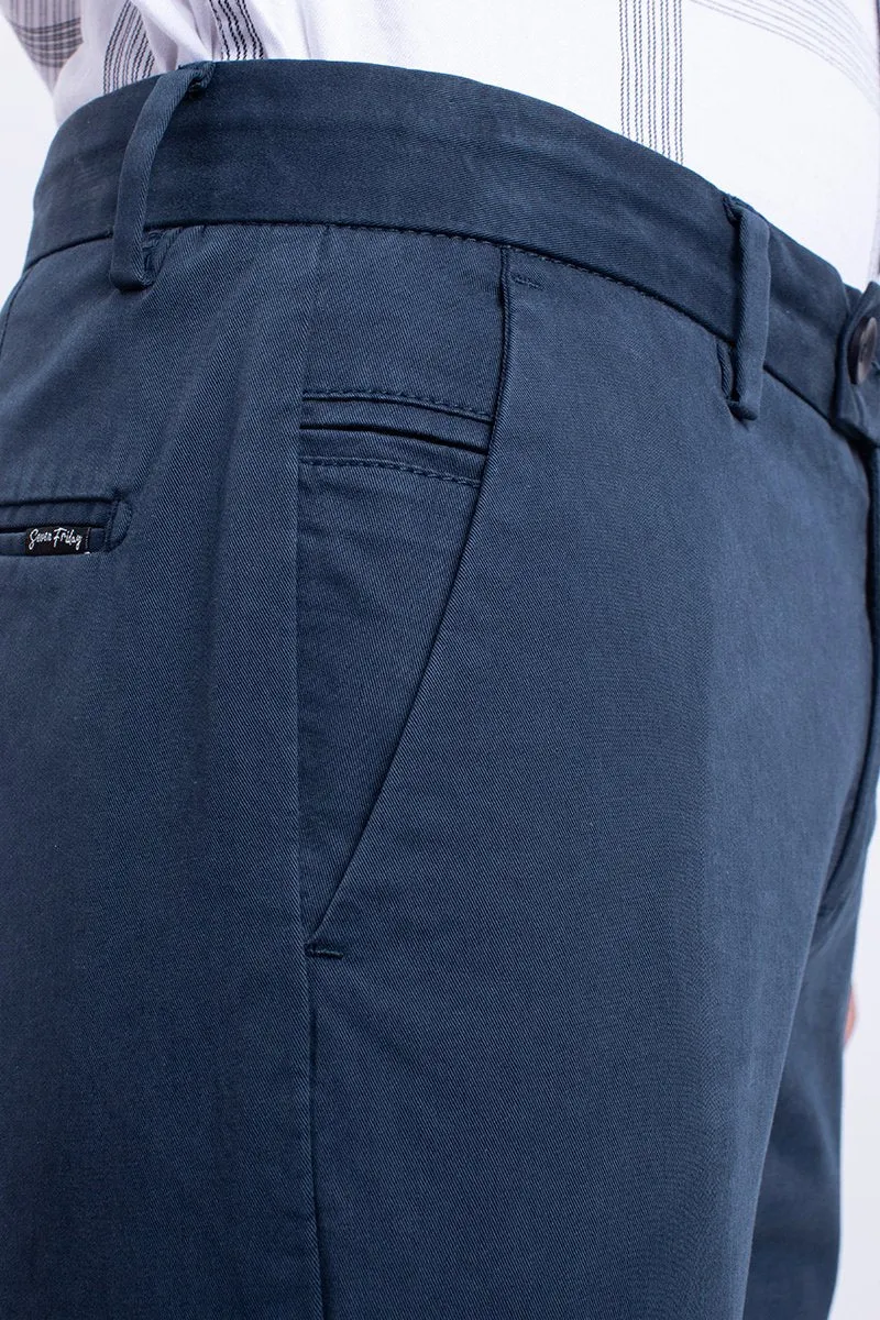 SF Aegean Blue 2-Way Stretch Washed Chino