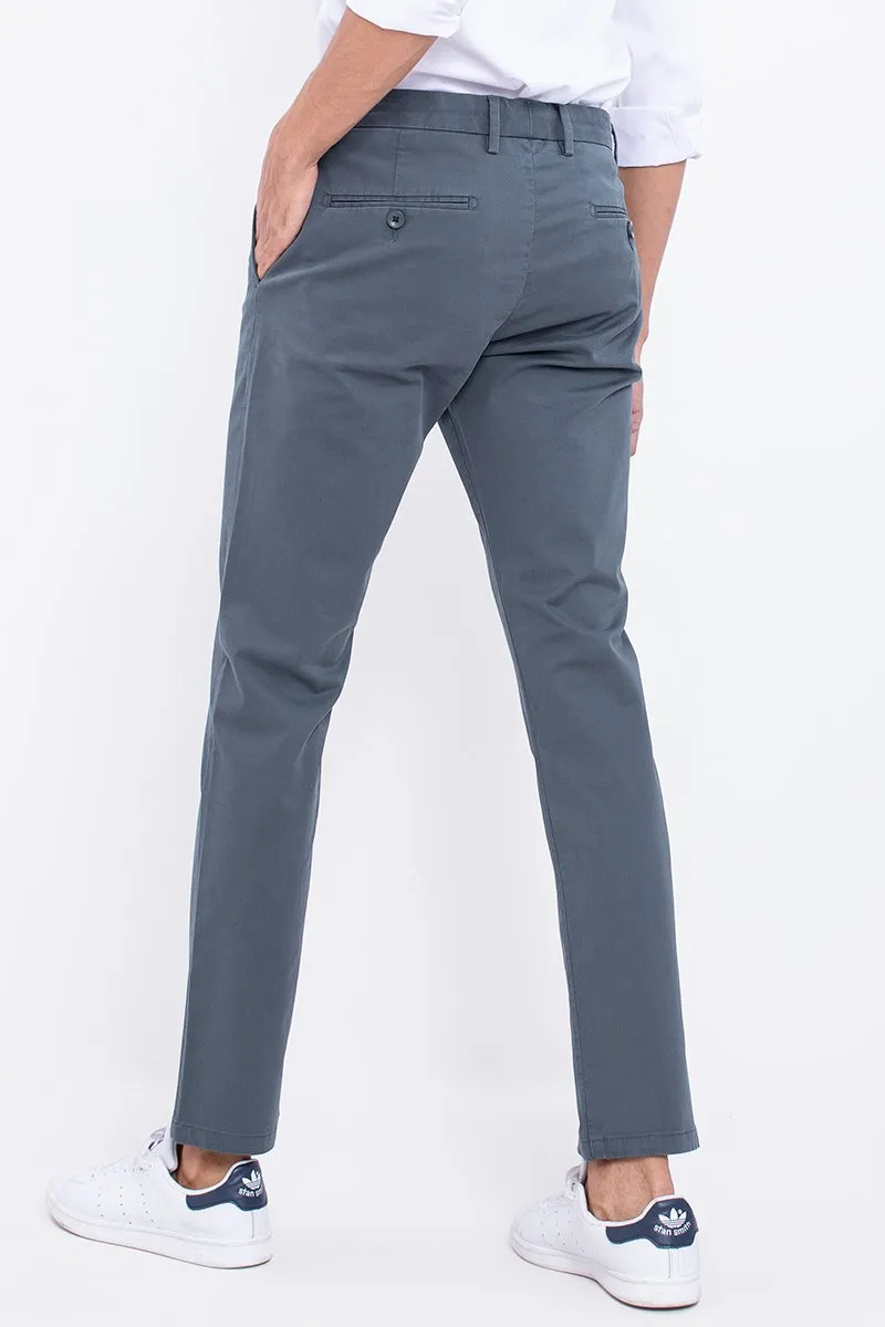 SF Leisure Blue 2-Way Stretch Washed Chino