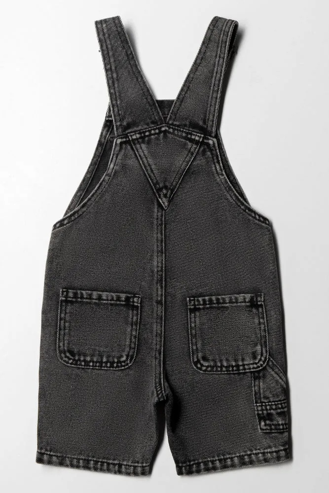 Short Dungaree Dark Grey