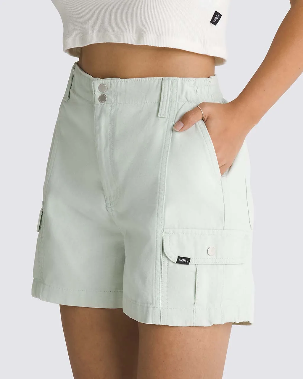 Sidewalk Cargo Shorts - Pale Aqua