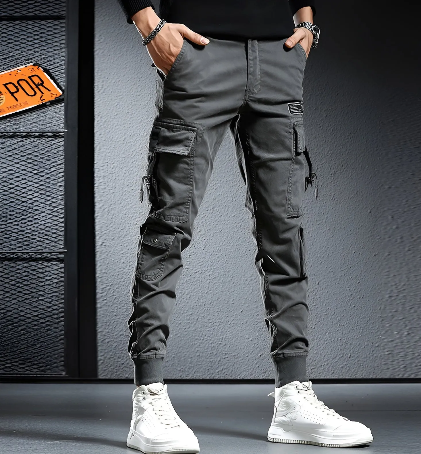 Skinny Cargo Pants For Men