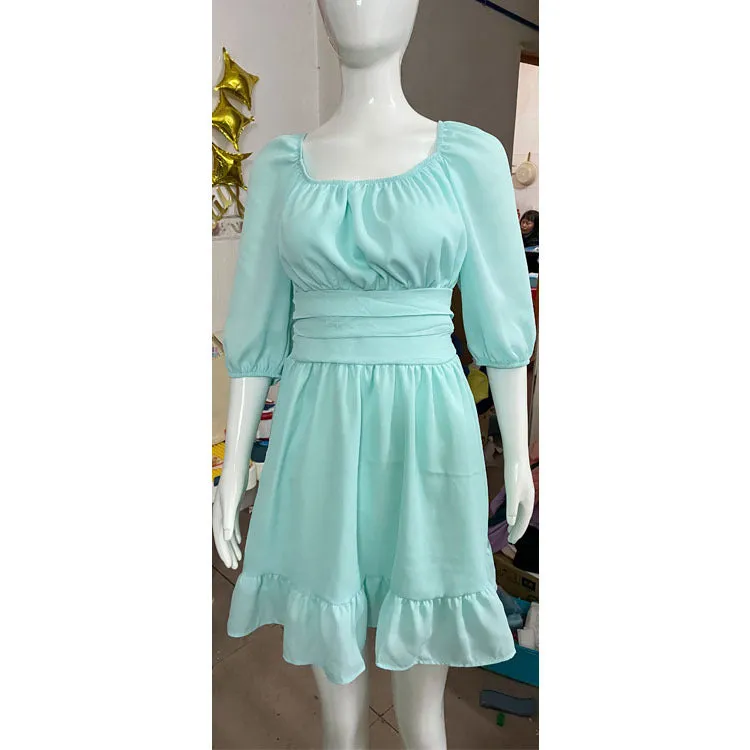 Slim Solid Wholesale Womens Dresses For St. Patrick'S Day