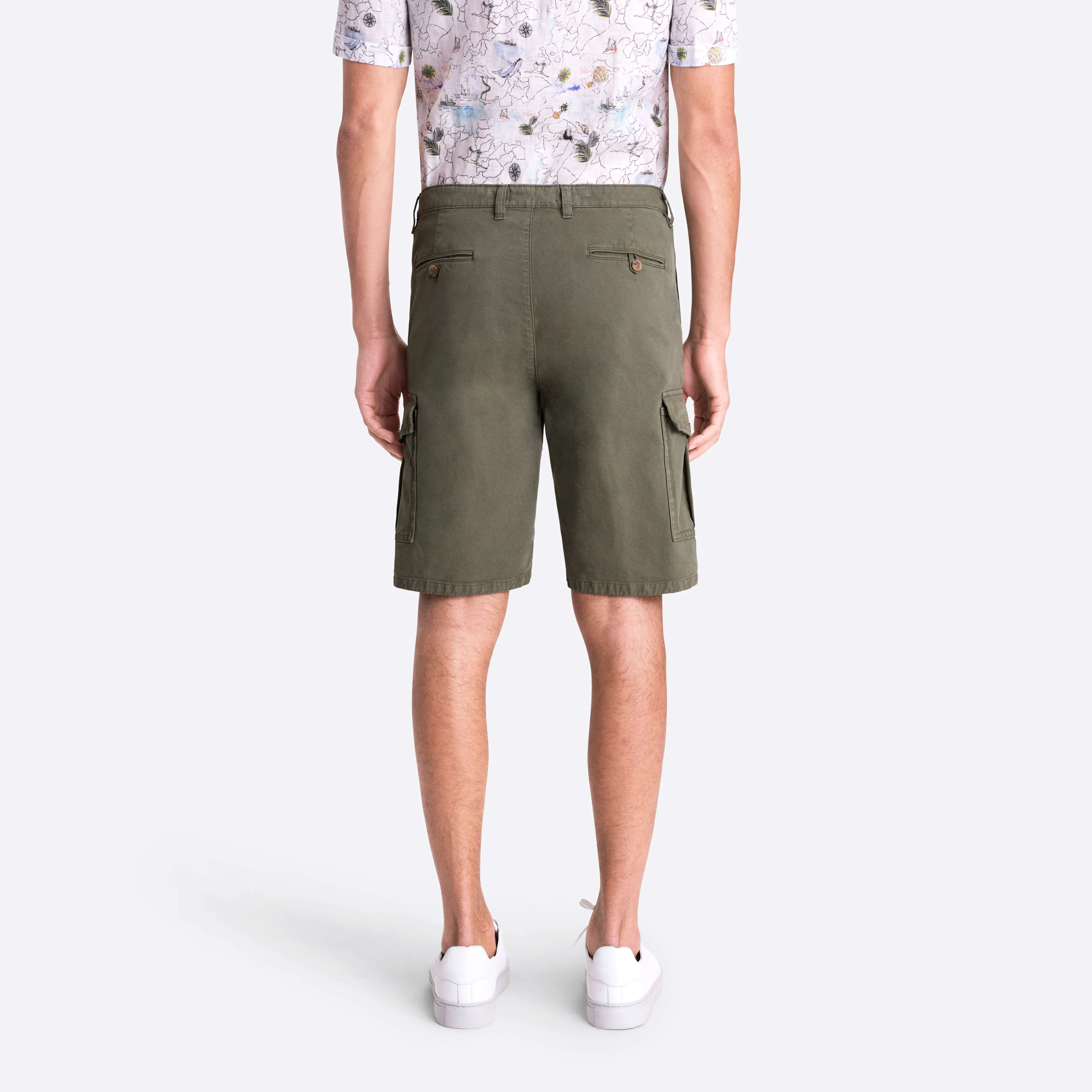 Solid Cargo Shorts