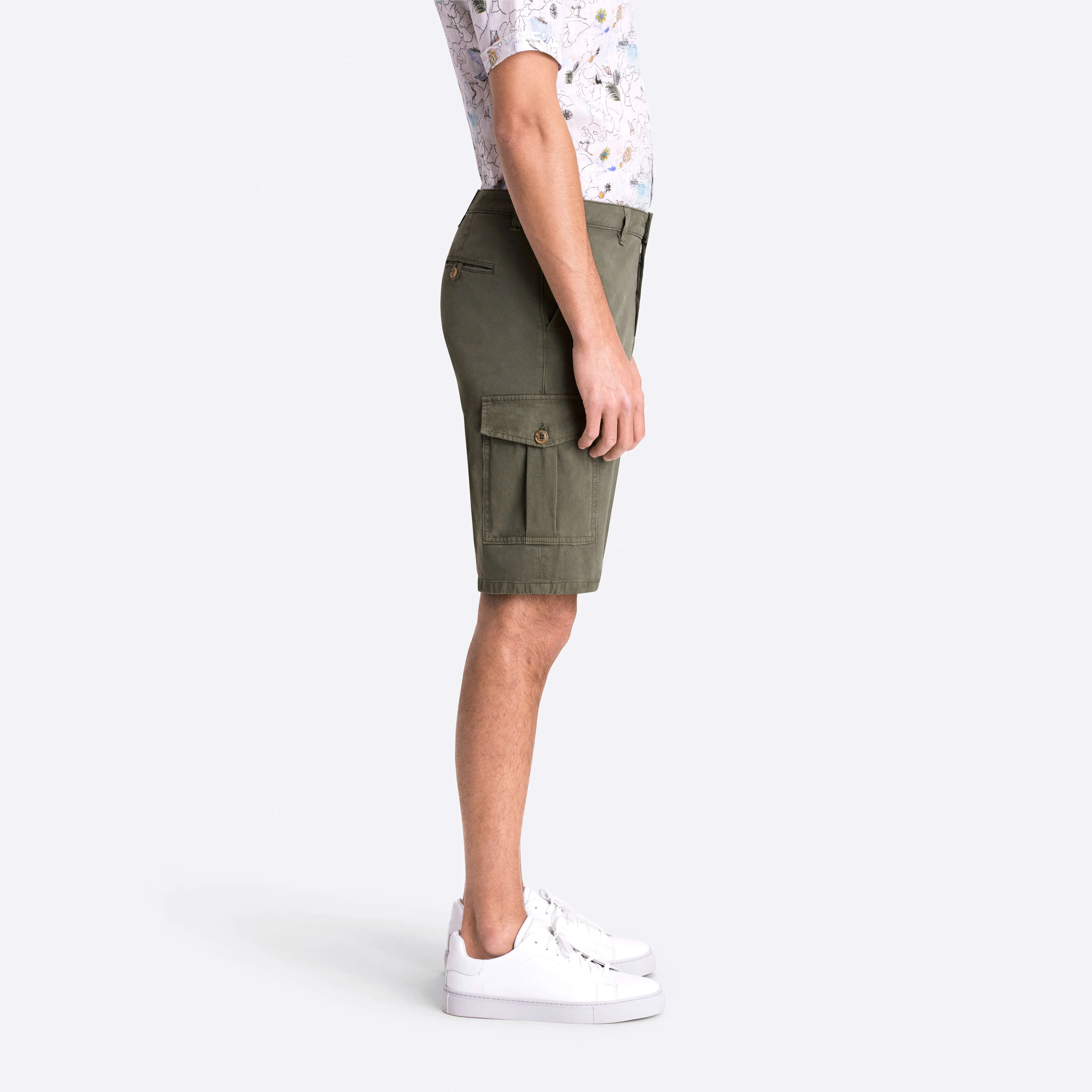 Solid Cargo Shorts