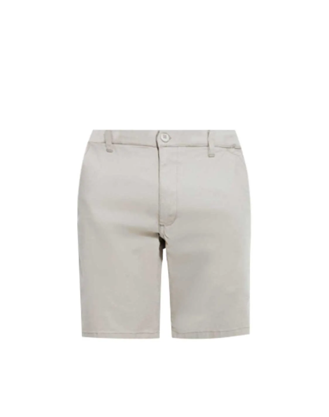 Stretch Skinny Fixed Waist Chino Short