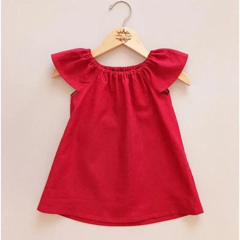 Summer Cotton Baby Girl Dress: Stylish Infant Home Attire & Comfort