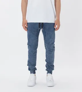 Sureshot Denim Jogger Stripped Indigo