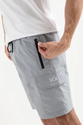 Tech Woven Cargo Shorts - Grey