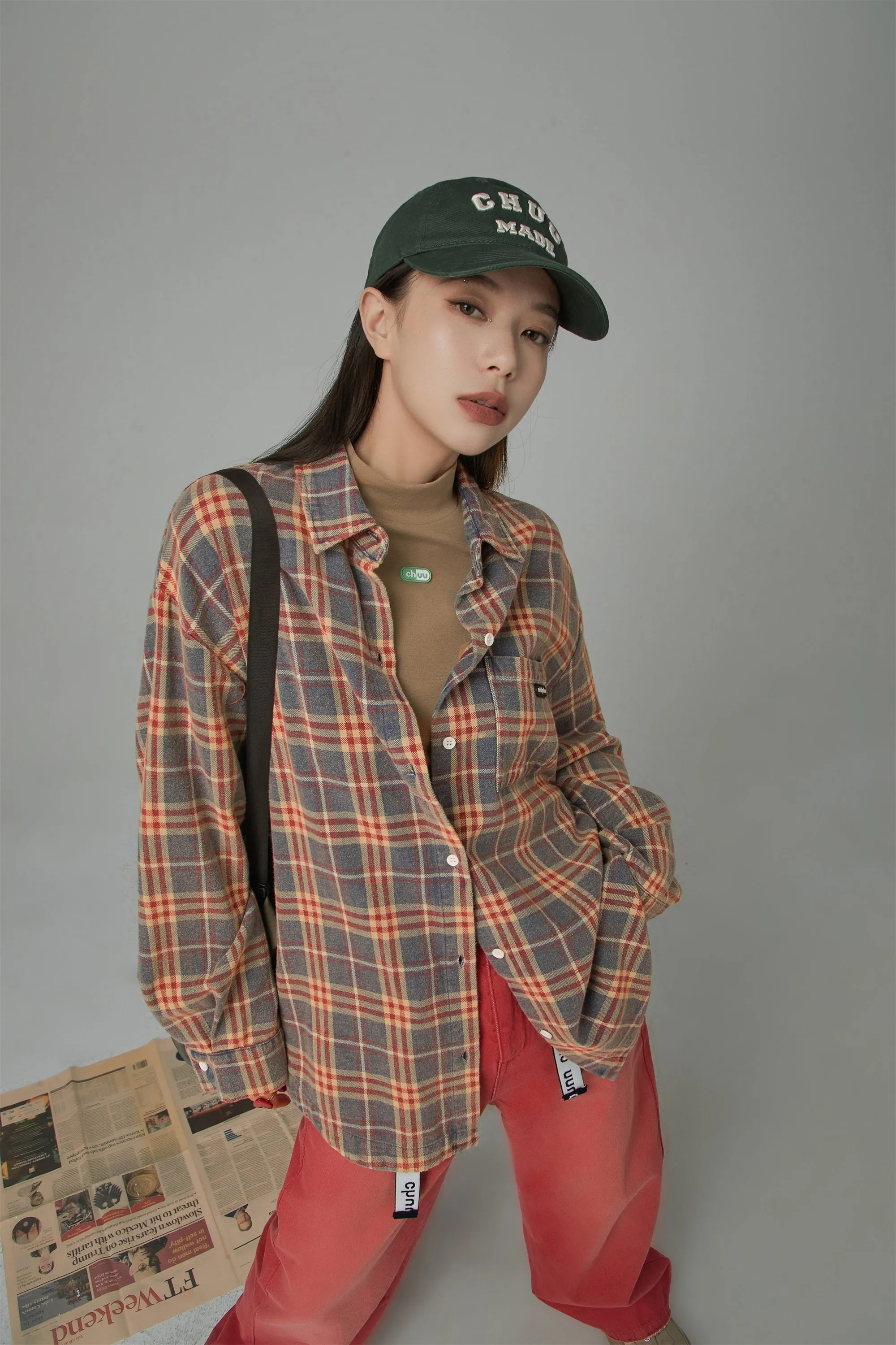 Vintage Check Loose Shirt