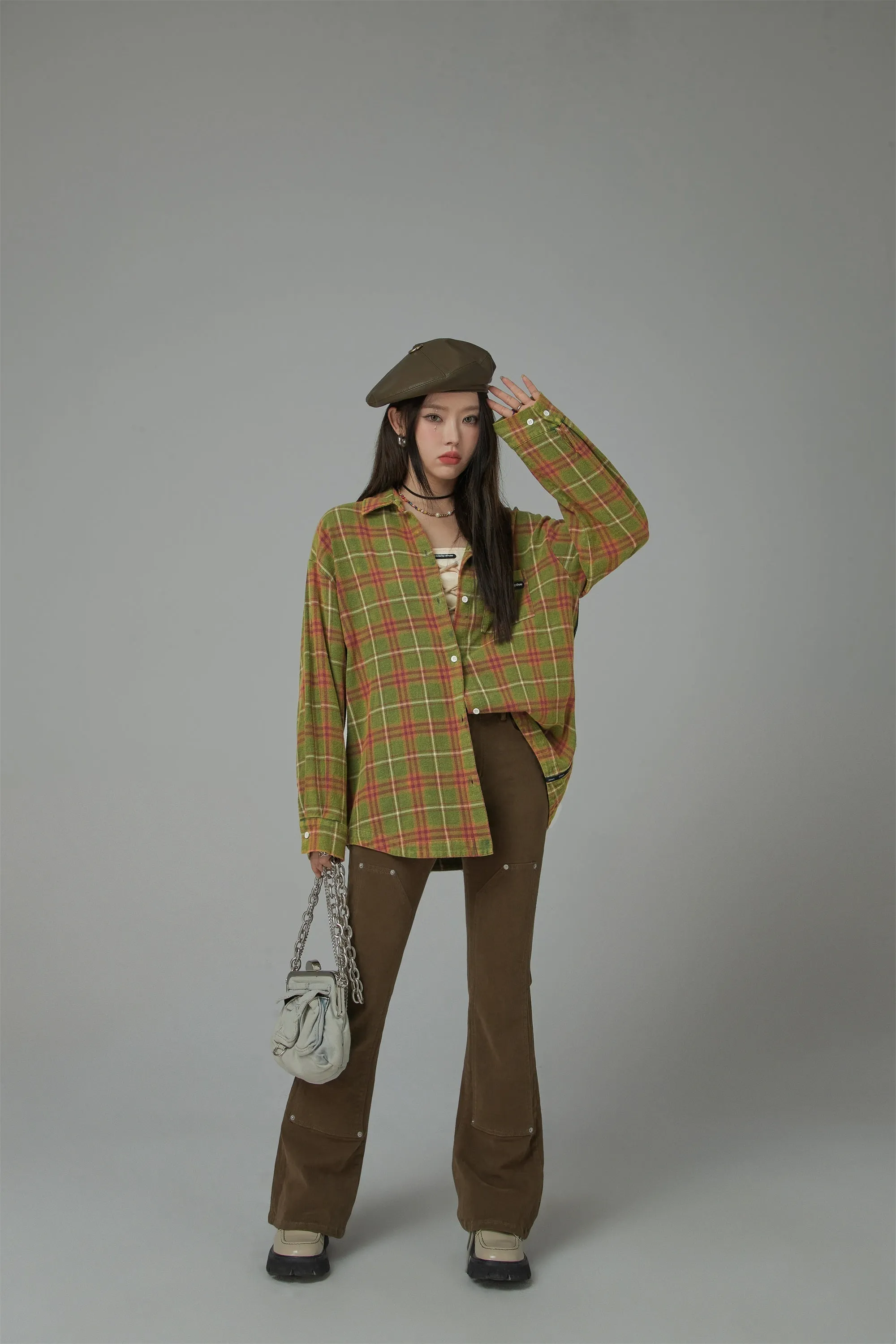 Vintage Check Loose Shirt