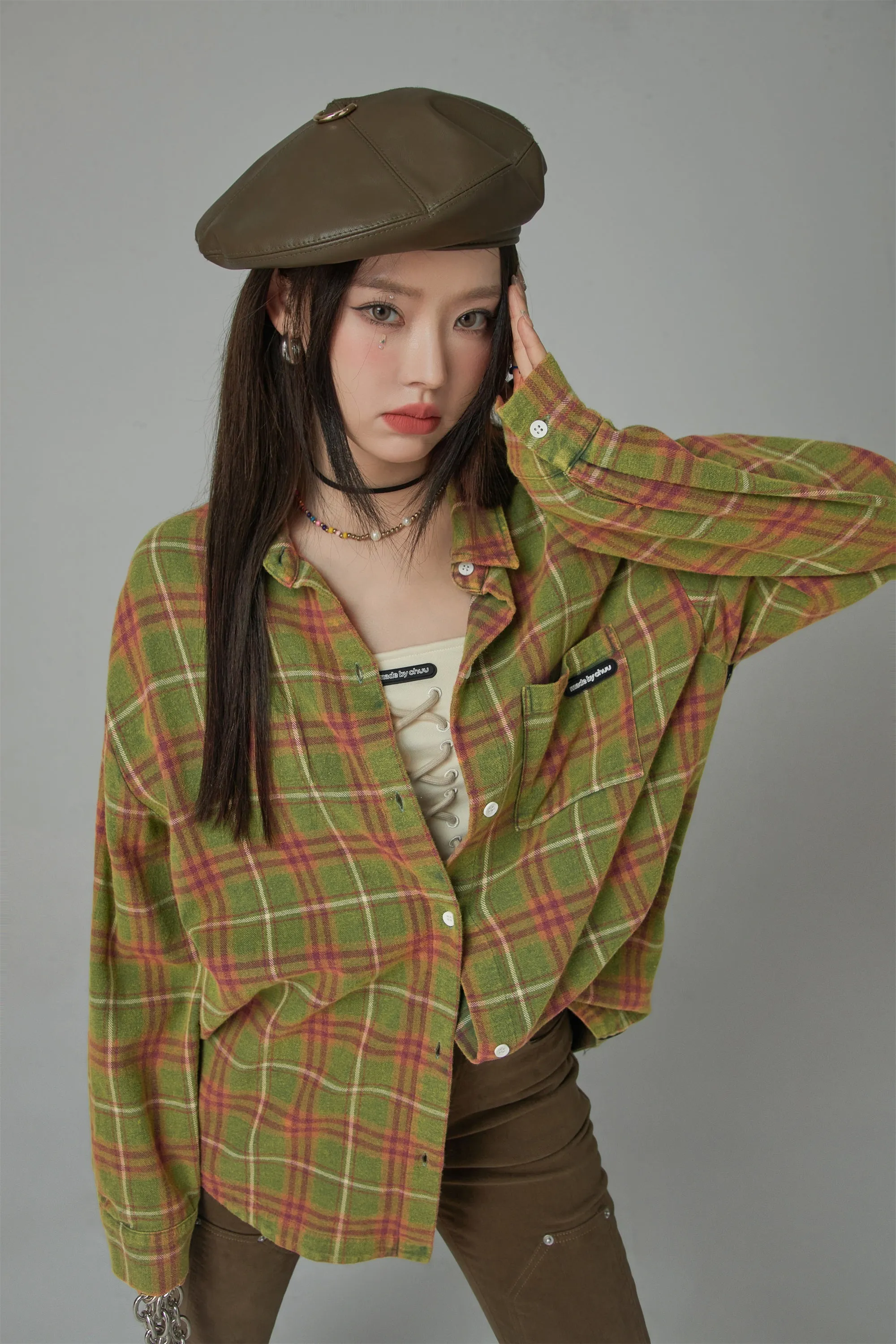 Vintage Check Loose Shirt