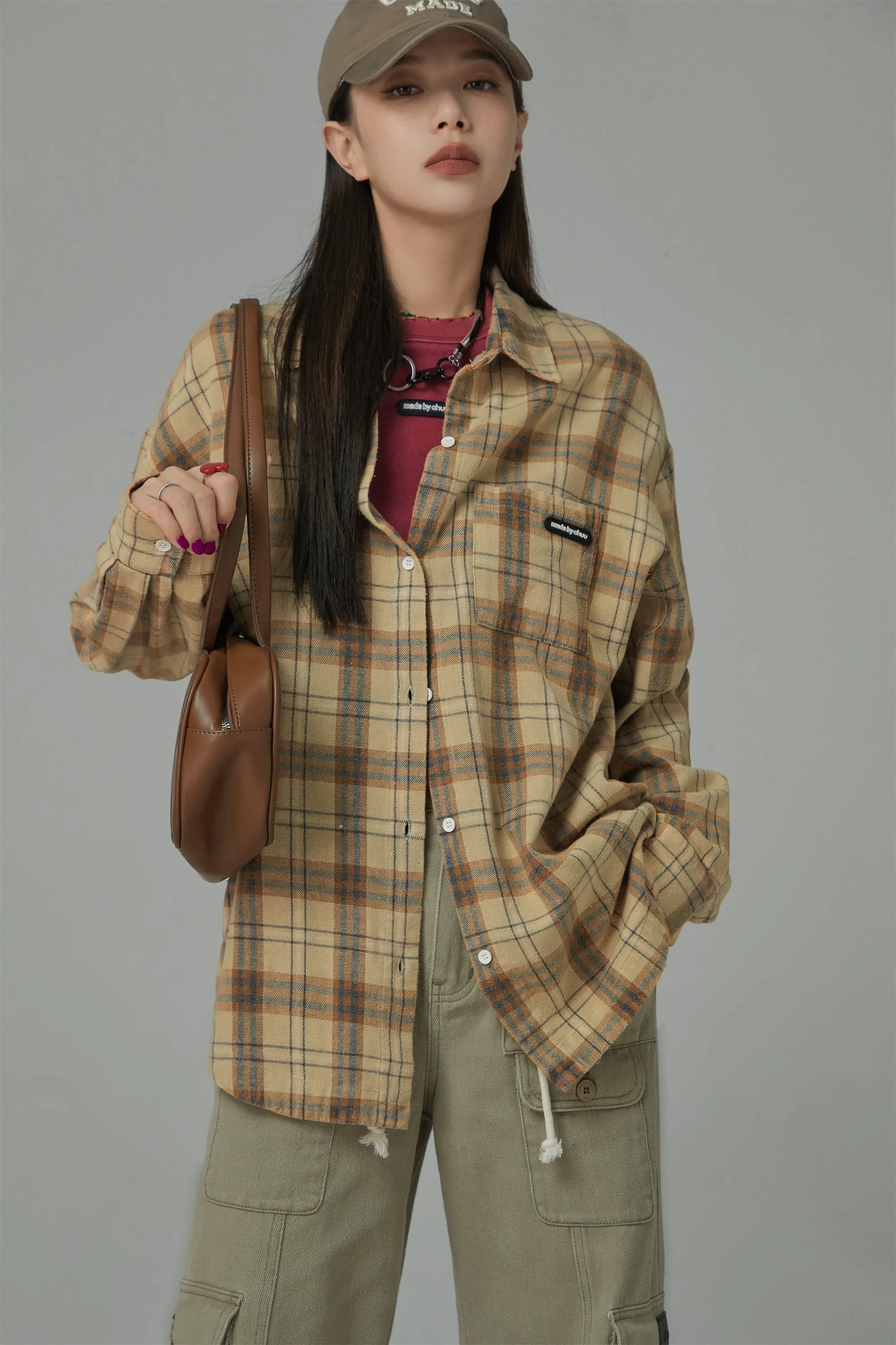 Vintage Check Loose Shirt