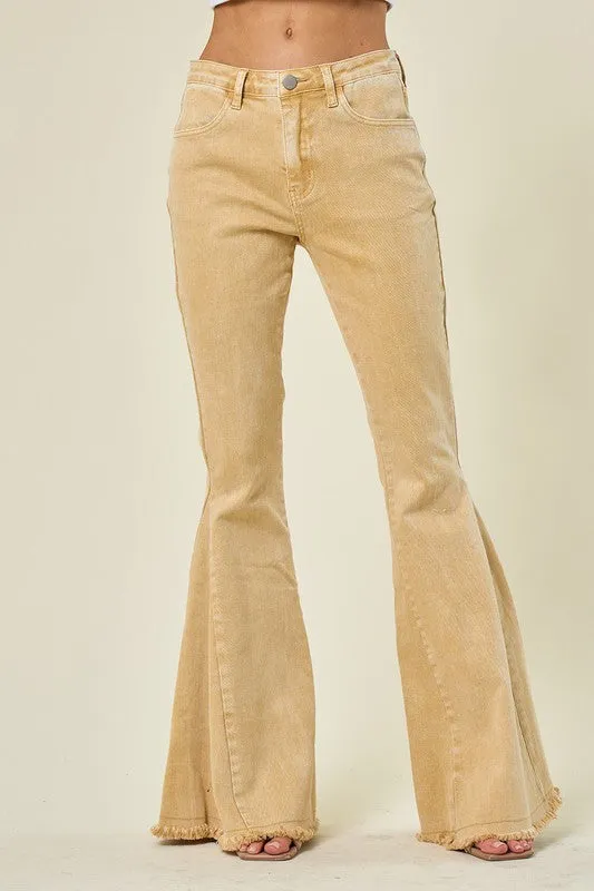 Western distress Flare Jeans